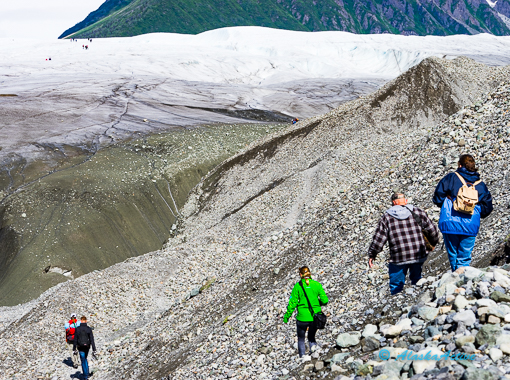 Root Glacier Wanderung